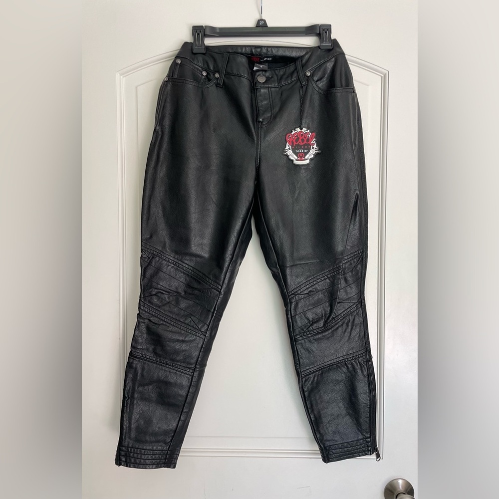 Torrid Rebel Black Faux Maximalist Leather Jeans